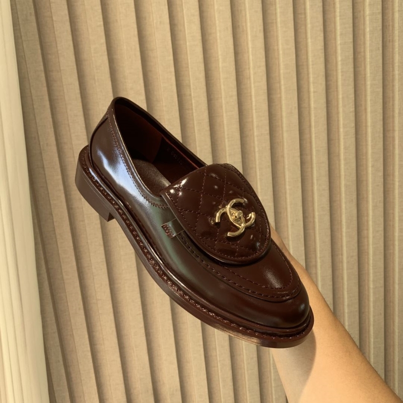 Ch*el leather shoes